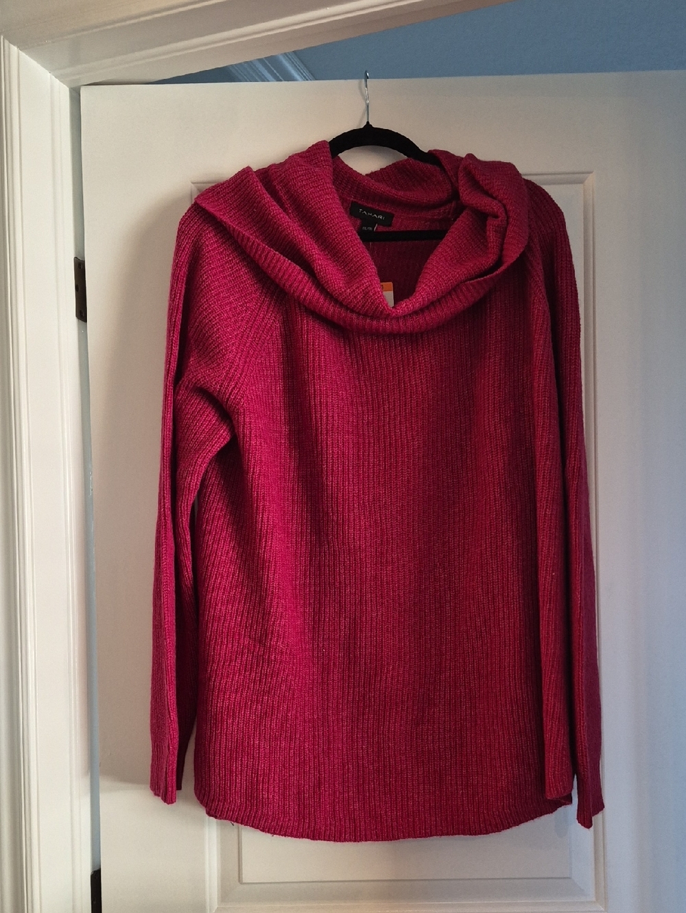 Talbots Cowl Neck Sweater - Raspberry